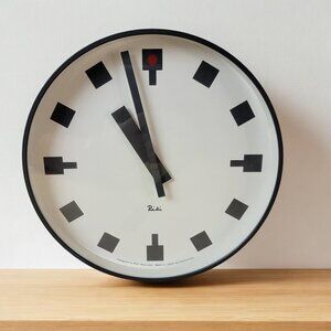Lemnos Riki Watanabe Minimalist Wall Clock – Modern Design Icon – 10"